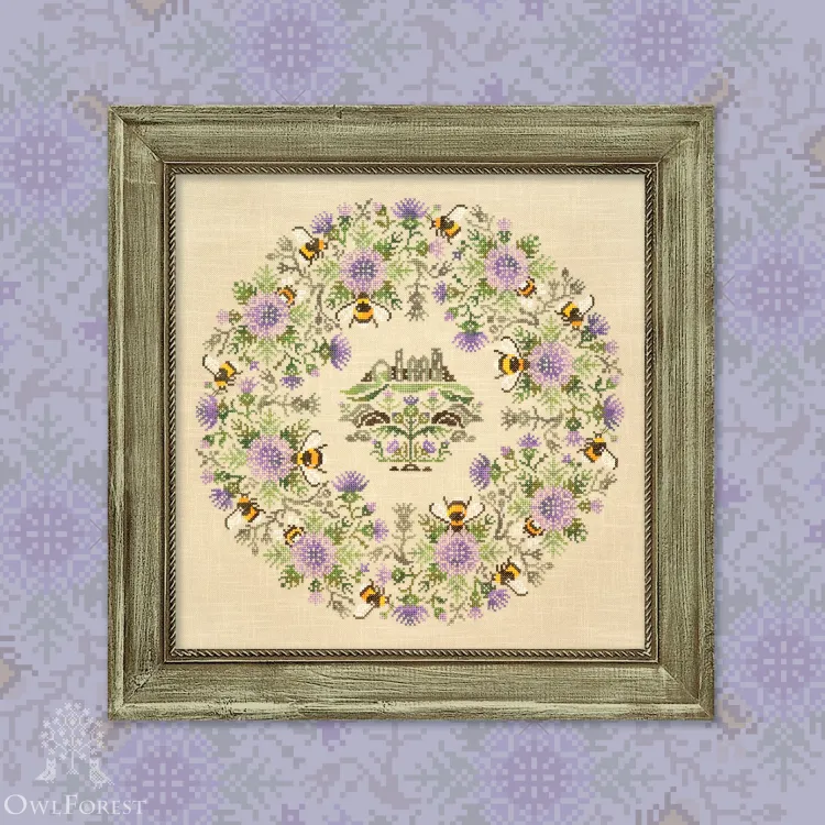 Printed embroidery chart “Bumblebee Noon”
