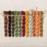 Set of OwlForest Hand-Dyed Threads for the “Golden Autumn” Chart (DMC)