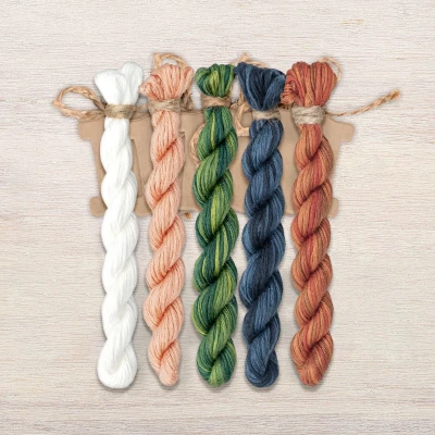 Set of OwlForest Hand-Dyed Threads for the “Cross-Stitching by Moonlight” (Thread Trade n.a. Kirov) 