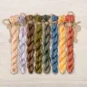 Set of OwlForest Hand-Dyed Threads for the “Vodyanoy” or “Water Spirit” Chart (Thread Trade n.a. Kirov)