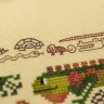 Printed embroidery chart “Lazy Reptiles”