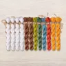 Set of OwlForest Hand-Dyed Threads for the “White Fortress” Chart (DMC)