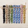 Set of OwlForest Hand-Dyed Threads for the “Spring Owl Alphabet” Chart (Thread Trade n.a. Kirov)