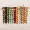 Set of OwlForest Hand-Dyed Threads for the “Golden Autumn” Chart (Thread Trade n.a. Kirov)