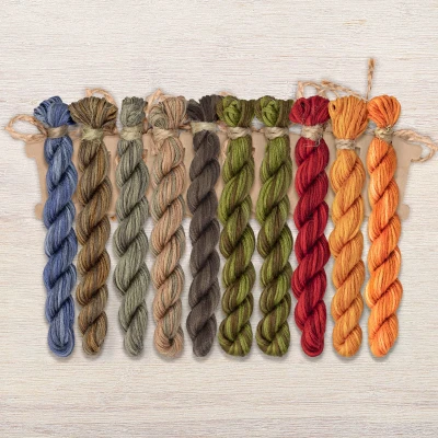 Set of OwlForest Hand-Dyed Threads for the “Founding Day” (Thread Trade n.a. Kirov) 