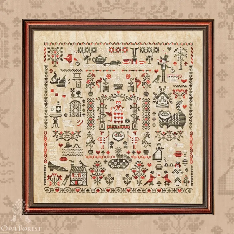 Free Digital Chart for SAL “Alice in Wonderland” Three-color Option
