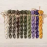 Set of OwlForest Hand-Dyed Threads for the “Bumblebee Noon” Chart (DMC)