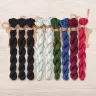 Set of OwlForest Hand-Dyed Threads for the “Harbinger of Winter” Chart (Thread Trade n.a. Kirov)