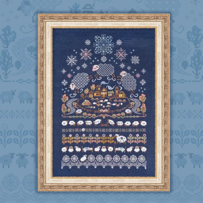 Embroidery kit “Count the Sheep”