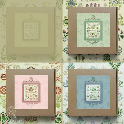 “Royal botany” Series Set of 3 embroidery kits
