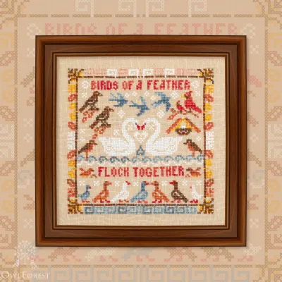 Printed embroidery chart “Proverbs. Birds of Feather”