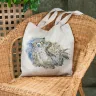 “Bubo Bubo” Linen Shopping Bag 