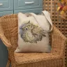 “Bubo Bubo” Linen Shopping Bag 