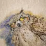 “Bubo Bubo” Linen Shopping Bag 
