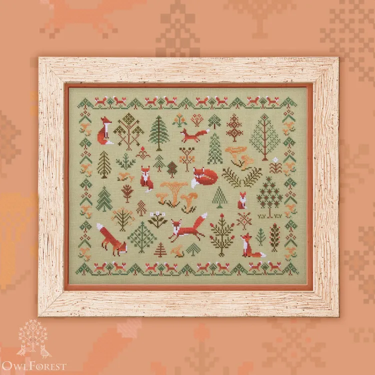 Embroidery kit “Fox Forest”