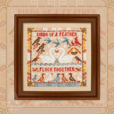 Digital embroidery chart “Proverbs. Birds of Feather”