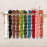 Set of OwlForest Hand-Dyed Threads for the “Lazy Reptiles” Chart (Thread Trade n.a. Kirov)