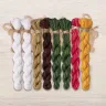 Set of OwlForest Hand-Dyed Threads for the “Christmas Door” Chart (DMC)