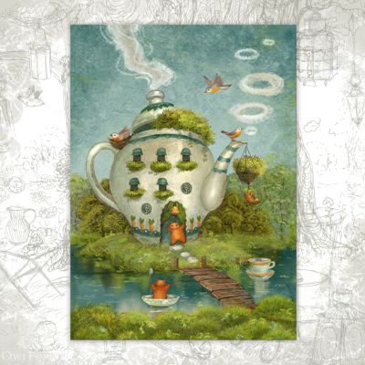 “Magic Teapot” Postcard