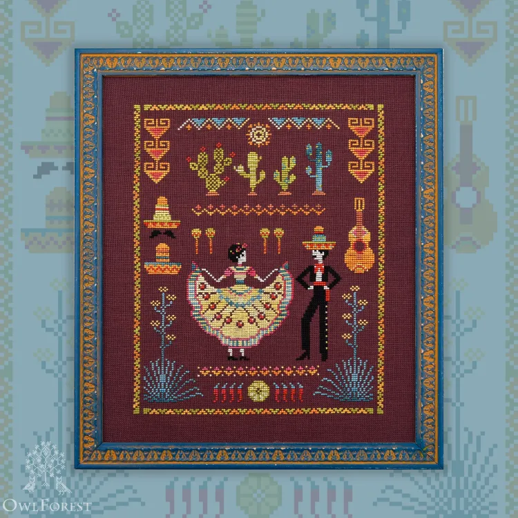 Printed embroidery chart “Mexico”