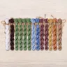 Set of OwlForest Hand-Dyed Threads for the “Park Ensemble” Chart (DMC)