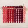 Set of OwlForest Hand-Dyed Threads for the Embroidery “Pomegranate Quaker” Chart (Thread Trade n.a. Kirov)