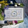 Digital embroidery chart “Spring Alphabet” Russian Letters