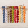 Set of OwlForest Hand-Dyed Threads for the “Мushroom Houses” Chart (DMC)