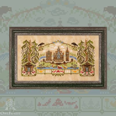 Digital embroidery chart “Wooden Fortress”
