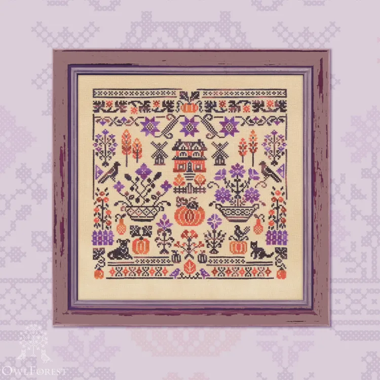 Digital embroidery chart “Cozy Garden” 