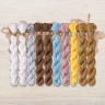 Set of OwlForest Hand-Dyed Threads for the “Count the Sheep” (DMC) 