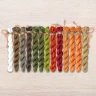 Set of OwlForest Hand-Dyed Threads for the “Golden Pumpkin Festival” (Thread Trade n.a. Kirov) 