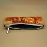 “Harvest Festival” Leather Zipper Pouch