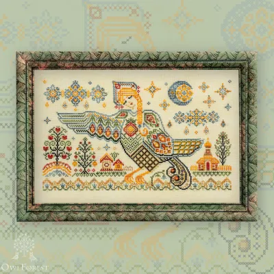 Embroidery kit “Sirin Bird”