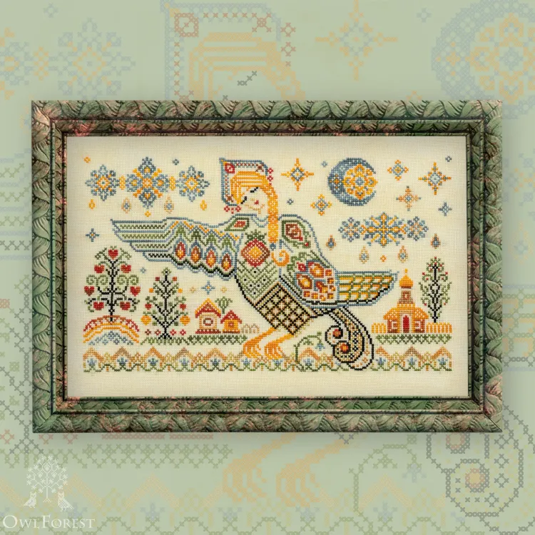 Embroidery kit “Sirin Bird”