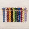 Set of OwlForest Hand-Dyed Threads for the “The Mole Portrait” Chart (DMC)
