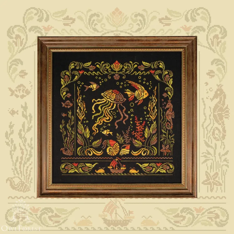 Digital embroidery chart “Underwater World”