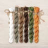 Set of OwlForest Hand-Dyed Threads for the “Owl Wedding” (Thread Trade n.a. Kirov) 