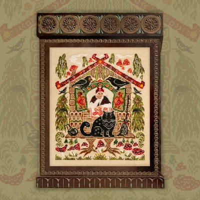 Embroidery kit “Yaga's Cat”