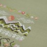 Digital embroidery chart “Peach Cranes”