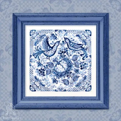 Digital embroidery chart “Bluebirds”