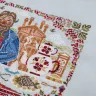 Digital embroidery chart “Dining Negotiant” or “Russian Lunchtime”