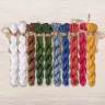 Set of OwlForest Hand-Dyed Threads for the “Christmas Tree” Chart (DMC)