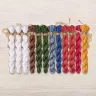 Set of OwlForest Hand-Dyed Threads for the “Christmas Tree” Chart (DMC)