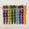 Set of OwlForest Hand-Dyed Threads for the “The Herbal Shop” Chart (DMC)