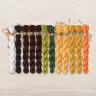 Set of OwlForest Hand-Dyed Threads for the “Spotted Giraffes” Chart (DMC)