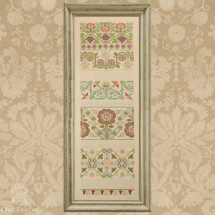 Digital embroidery chart “English Band Sampler”