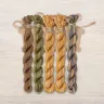 Set of OwlForest Hand-Dyed Threads for the “At the End of Summer” Chart (Thread Trade n.a. Kirov)