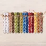 Set of OwlForest Hand-Dyed Threads for the “Dining Negotiant” or “Russian Lunchtime” Chart (DMC)
