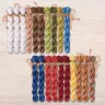 Set of OwlForest Hand-Dyed Threads for the “Dining Negotiant” or “Russian Lunchtime” Chart (DMC)